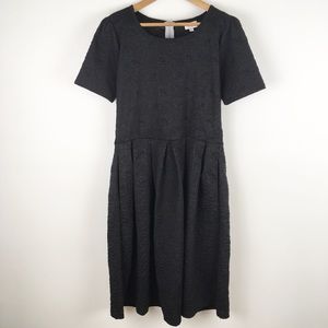 LULAROE | solid black Amelia embossed